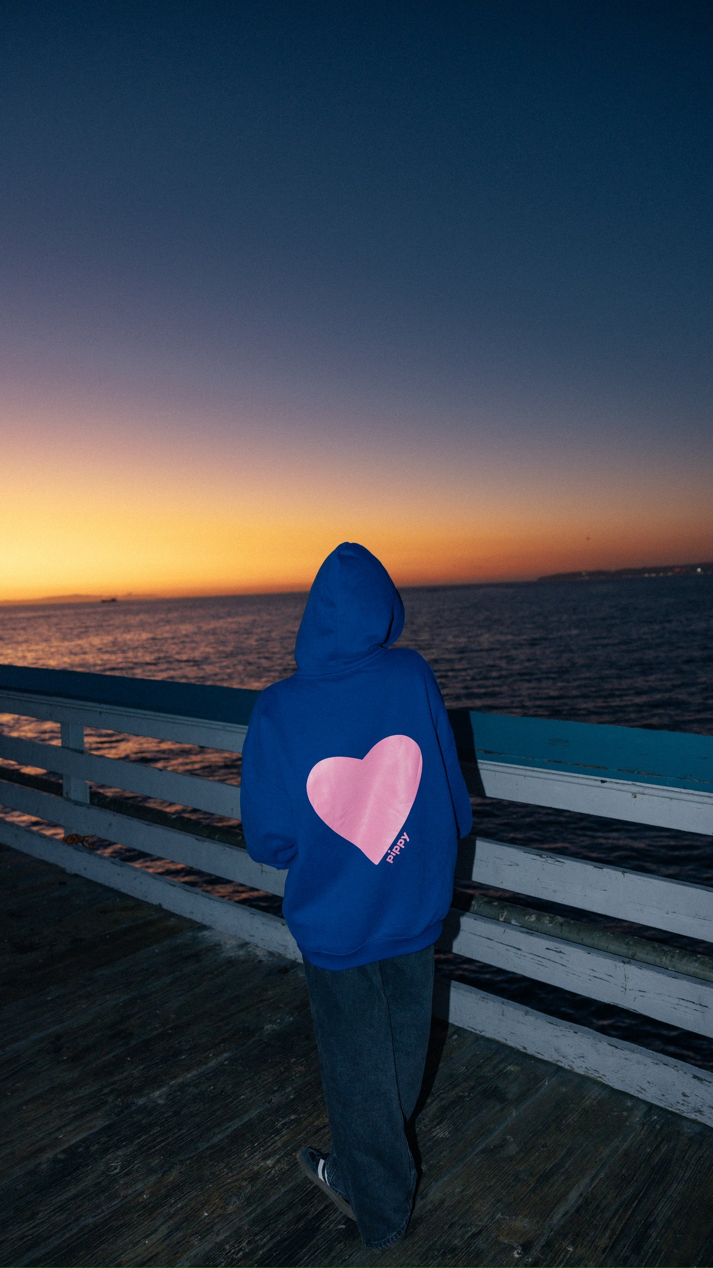 Love You Most Hoodie - Blue