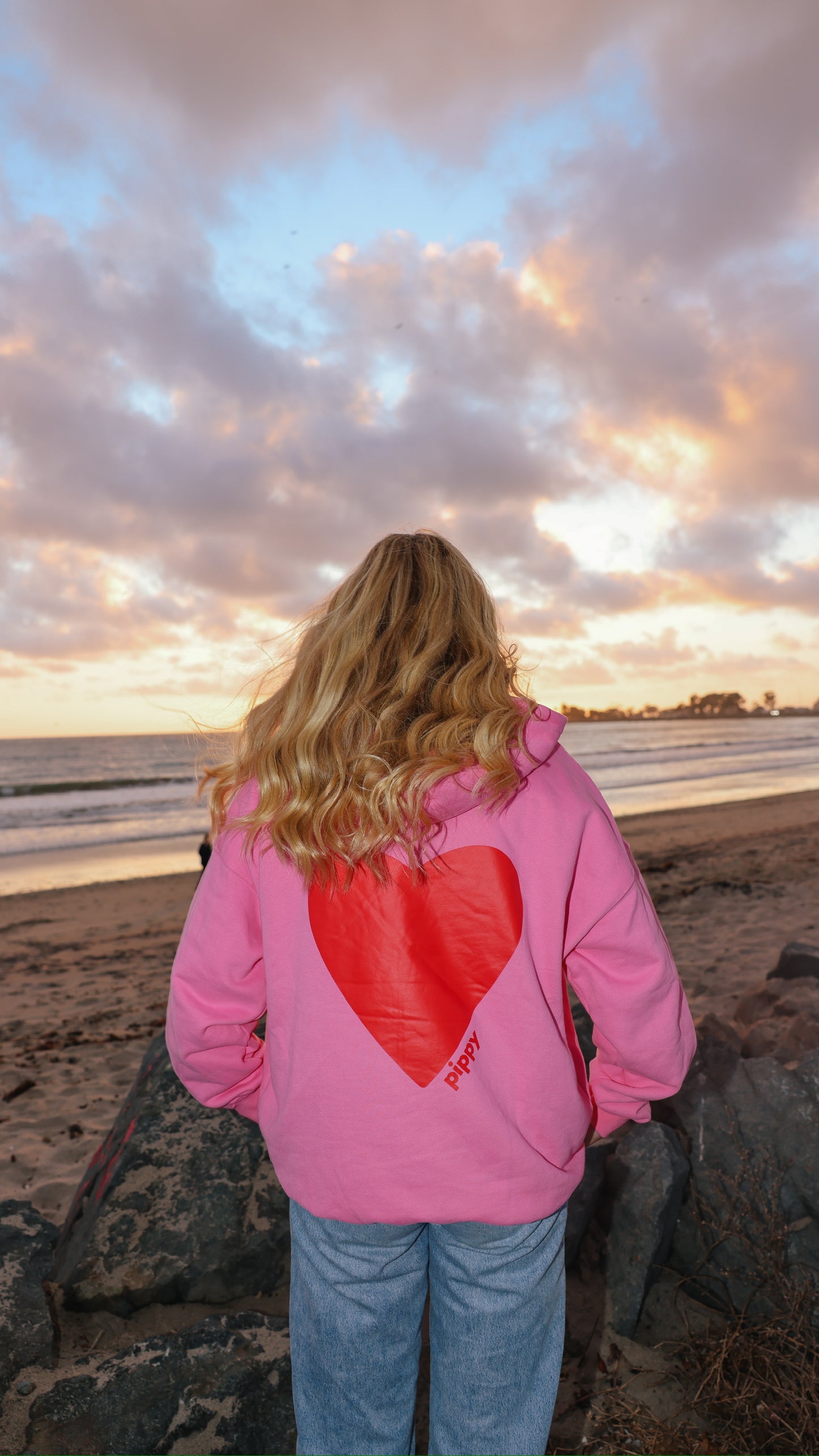 Love You Most Hoodie - Pink