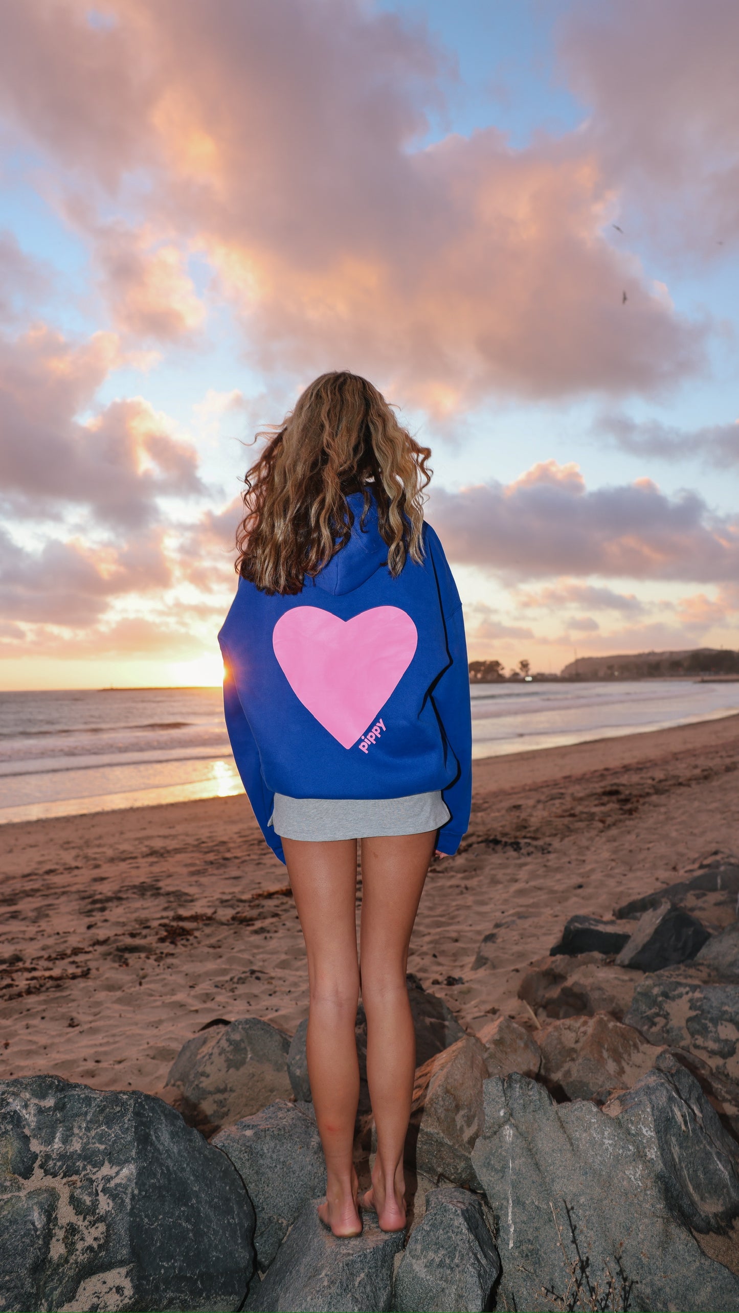 Love You Most Hoodie - Blue